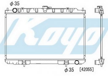 5 999 р. MAXIMA QX РАДИАТОР ОХЛАЖДЕН MT 2 3 (KOYO) KOYORAD nnmxq00-910  с доставкой в г. Майкоп. Увеличить фотографию 1