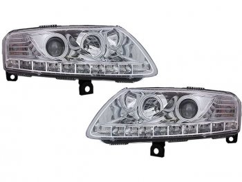 40 999 р. AUDI A6 ФАРА Л+П (КОМПЛЕКТ) ТЮНИНГ (DEVIL EYES) ЛИНЗОВАН БЕЗ КОРРЕКТОР (EAGLE EYES) ВНУТРИ ХРОМ EAGLE EYES ai0a604-004h-n  с доставкой в г. Майкоп. Увеличить фотографию 1