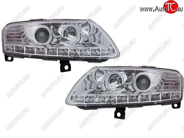 40 999 р. AUDI A6 ФАРА Л+П (КОМПЛЕКТ) ТЮНИНГ (DEVIL EYES) ЛИНЗОВАН БЕЗ КОРРЕКТОР (EAGLE EYES) ВНУТРИ ХРОМ EAGLE EYES ai0a604-004h-n  с доставкой в г. Майкоп