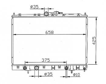 8 249 р. PININ (4G93) РАДИАТОР ОХЛАЖДЕН AT BODYPARTS mbpin99-910  с доставкой в г. Майкоп. Увеличить фотографию 1