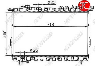 3 299 р. SONATA (SONATA 99-01MAGENTIS 01-) РАДИАТОР ОХЛАЖДЕН MT BODYPARTS hnson02-912  с доставкой в г. Майкоп