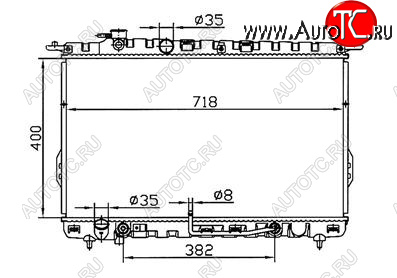 5 249 р. SONATA (SONATA 99-01MAGENTIS 01-) РАДИАТОР ОХЛАЖДЕН AT BODYPARTS hnson02-913  с доставкой в г. Майкоп