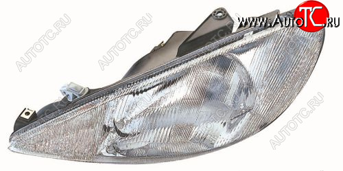 4 749 р. Левая фара (под корректор) DEPO Peugeot 206 хэтчбэк 5 дв. 2AC дорестайлинг (1998-2003)  с доставкой в г. Майкоп