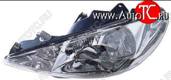 5 599 р. Левая фара (под корректор) BODYPARTS  Peugeot 206 ( хэтчбэк 5 дв.,  хэтчбэк 3 дв.) (1998-2003) 2AC дорестайлинг  с доставкой в г. Майкоп