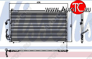 5 349 р. 406 КОНДЕНСАТОР КОНДИЦ (NISSENS) (AVA) (см.каталог) NISSENS pg40695-930  с доставкой в г. Майкоп