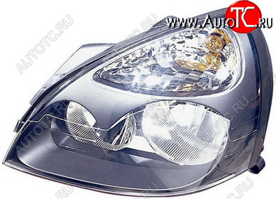 5 249 р. Левая фара (под корректор) DEPO  Renault Clio ( CB,  BB) (2001-2012) рестайлинг, хэтчбэк 3 дв., рестайлинг, хэтчбэк 5 дв.  с доставкой в г. Майкоп
