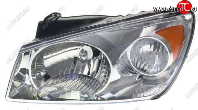 9 899 р. Левая фара (c электрокорректором) DEPO KIA Cerato 1 LD седан дорестайлинг (2003-2007)  с доставкой в г. Майкоп