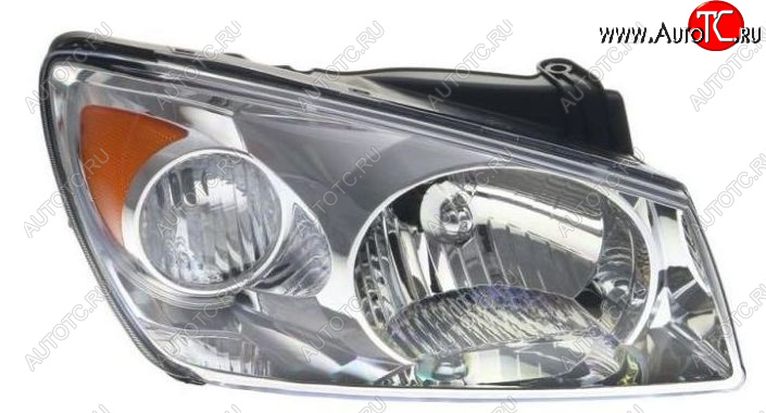 9 899 р. Правая фара (c электрокорректором) DEPO KIA Cerato 1 LD седан дорестайлинг (2003-2007)  с доставкой в г. Майкоп