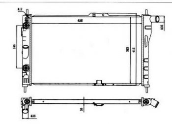 3 499 р. ESPERO РАДИАТОР ОХЛАЖДЕН AT BODYPARTS dwesp94-912  с доставкой в г. Майкоп. Увеличить фотографию 1