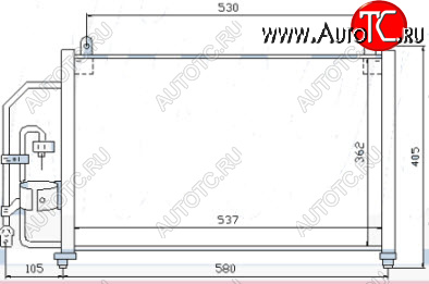 3 499 р. LANOS КОНДЕНСАТОР КОНДИЦ BODYPARTS dwlan97-930  с доставкой в г. Майкоп