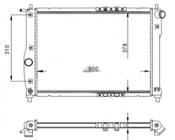 3 299 р. LANOS 97- РАДИАТОР ОХЛАЖДЕН 1.3 1.5 1.6 MT (см.каталог) BODYPARTS dwlan97-913  с доставкой в г. Майкоп. Увеличить фотографию 1