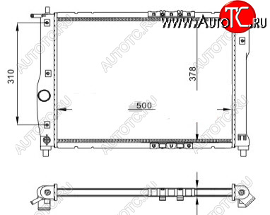 3 299 р. LANOS 97- РАДИАТОР ОХЛАЖДЕН 1.3 1.5 1.6 MT (см.каталог) BODYPARTS dwlan97-913  с доставкой в г. Майкоп
