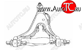 4 099 р. S70 {V70 97-02850 91-96} РЫЧАГ ПЕРЕДН ПОДВЕСКИ ПРАВ НИЖН С ТУРБО (Тайвань) SH vvs7097-811-r  с доставкой в г. Майкоп