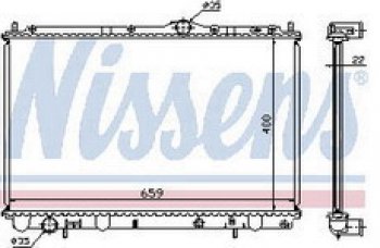 S40 {+V40} РАДИАТОР ОХЛАЖДЕН (NISSENS) (NRF) (GERI) (см.каталог) NISSENS vvs4093-910