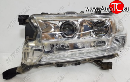 20 999 р. Левая фара (со светодиод. модулем, линзован) BODYPARTS Toyota Land Cruiser 200 2-ой рестайлинг (2015-2021)  с доставкой в г. Майкоп