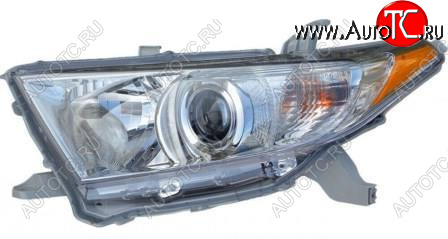 13 599 р. Левая фара (под корректор) DEPO  Toyota Highlander  XU40 (2010-2013) рестайлинг  с доставкой в г. Майкоп