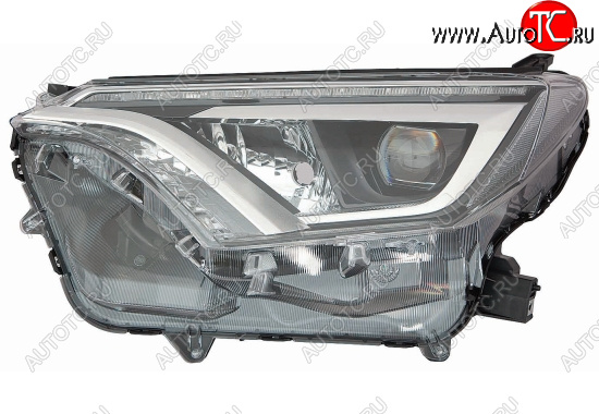 41 999 р. Левая фара (с электрокорректором, диодная) BodyParts  Toyota RAV4  XA40 (2015-2019) 5 дв. рестайлинг  с доставкой в г. Майкоп