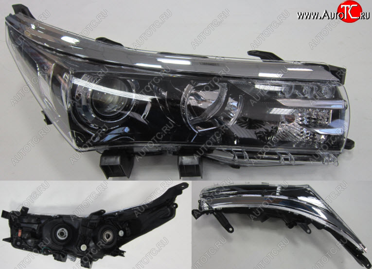 11 999 р. Правая фара (с электрокорректором, диодная) BODYPARTS Toyota Corolla E180 дорестайлинг (2013-2016)  с доставкой в г. Майкоп