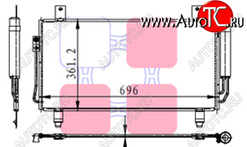 6 399 р. OUTLANDER КОНДЕНСАТОР КОНДИЦ BODYPARTS mbotl13-931  с доставкой в г. Майкоп