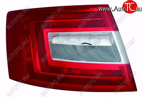 4 999 р. Левый фонарь DEPO Skoda Octavia A7 дорестайлинг лифтбэк (2012-2017)  с доставкой в г. Майкоп