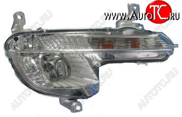 6 449 р. Противотуманная фара правая DEPO Peugeot 508 седан (2010-2014)  с доставкой в г. Майкоп