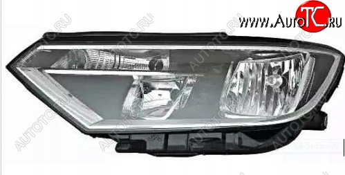 0 р. Левая фара (c электрокорректором) DEPO Volkswagen Passat B8 седан дорестайлинг (2015-2019)  с доставкой в г. Майкоп