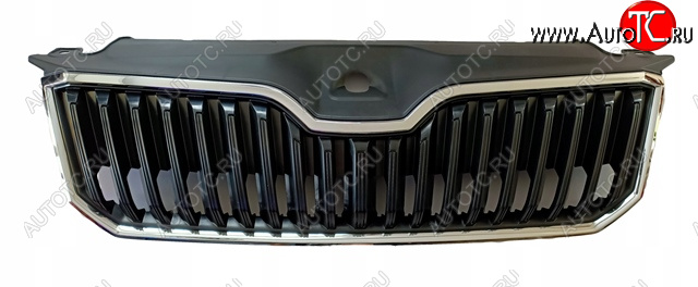 4 099 р. Решетка радиатора (пр-во Китай) BODYPARTS Skoda Superb B8 (3V5) универсал дорестайлинг (2015-2019) (молдинг хром)  с доставкой в г. Майкоп
