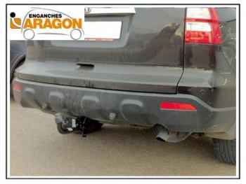 14 349 р. ТСУ для HONDA CR-V 2007-2012, Тип шара: Горизонтальный, условно-съемный (лебединая шея) (A)  Хонда ЦРВ Aragon e2401ca  с доставкой в г. Майкоп. Увеличить фотографию 1
