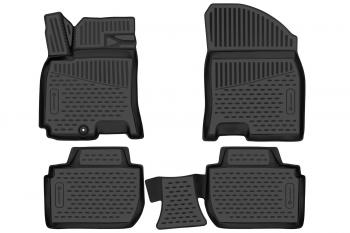 3 069 р. Коврики 3D в салон подходят для BAIC U5 2023-, 4шт. (полиуретан)  Ю5 Element element3dan0473210k  с доставкой в г. Майкоп. Увеличить фотографию 1