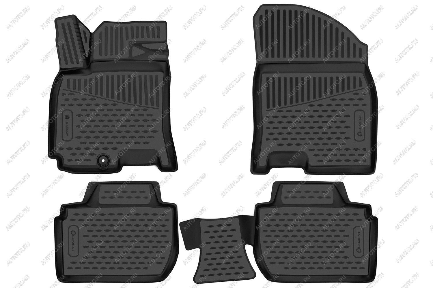 3 069 р. Коврики 3D в салон подходят для BAIC U5 2023-, 4шт. (полиуретан)  Ю5 Element element3dan0473210k  с доставкой в г. Майкоп