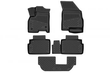 4 099 р. Коврики 3D в салон подходят для CHERY Tiggo 8 Pro, 2021-  8 Pro Max, 2022-, внед. 7 мест, 5 шт. (ПУ, повышенная износостойкость)  Черри Тигго 8 Про  FORMAT format.3da0n198210k  с доставкой в г. Майкоп. Увеличить фотографию 1