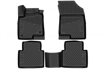 5 399 р. Коврики 3D в салон, подходят для HAVAL Jolion 2021-, 4WD, Внед, 5 дв., 4шт. (ПУ, повышенная износостойкость)  Хавал Джолион FORMAT format.3da66905210k  с доставкой в г. Майкоп. Увеличить фотографию 1