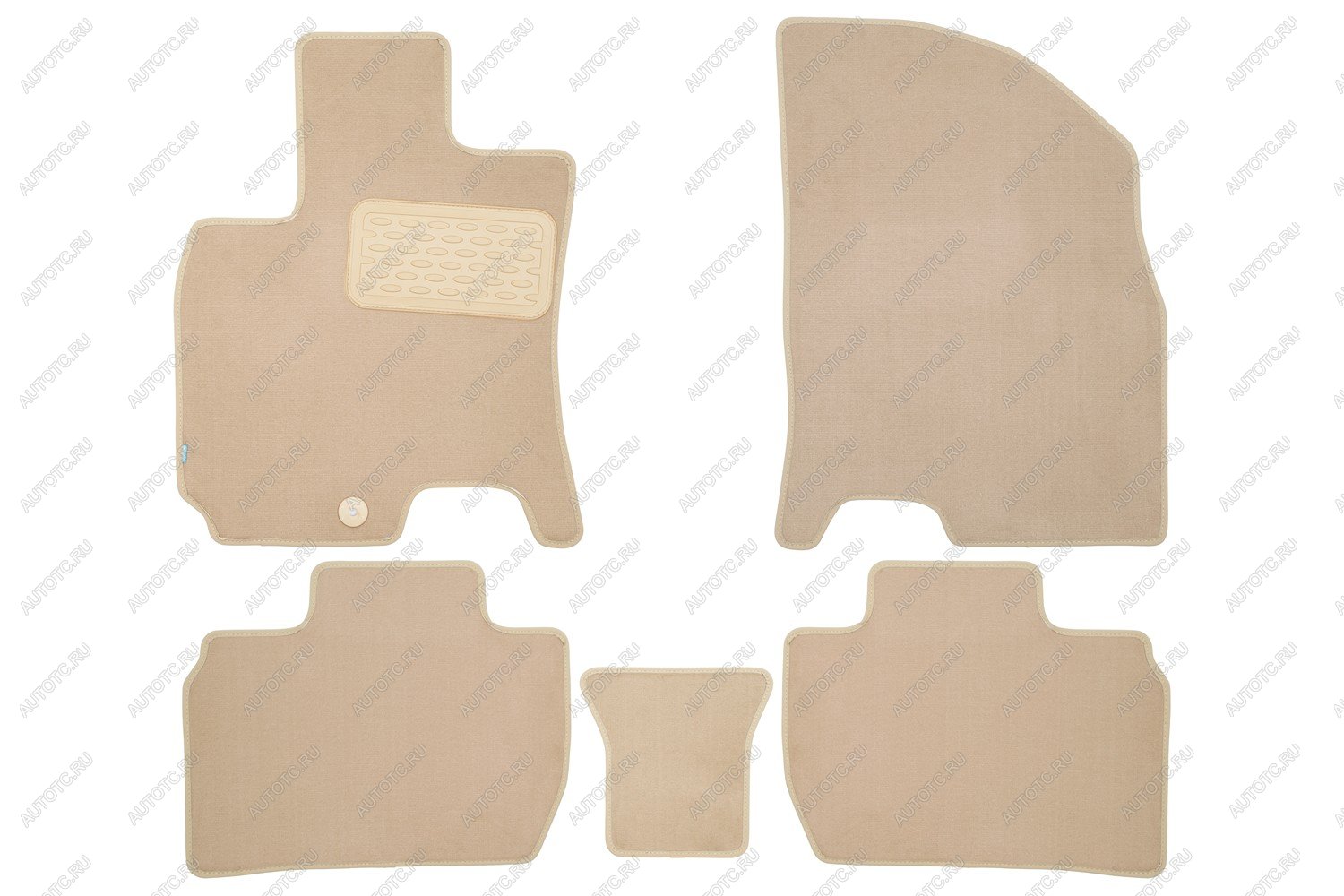 4 299 р. Коврики в салон Klever Premium BAIC U5 2023-, сед, 5шт. (текстиль, бежевые)  Ю5  БАИК Ю5 Klever klever0412500122112kh  с доставкой в г. Майкоп