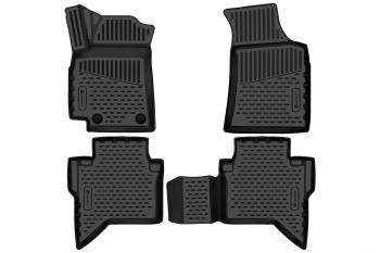 2 699 р. Коврики 3D в салон подходят для JAC T6 2015-, 4шт. (полиуретан)  Джак Т6 Element element3da15115210k  с доставкой в г. Майкоп. Увеличить фотографию 1