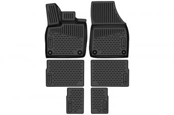 3 599 р. Коврики 3D в салон подходят для VOLKSWAGEN ID.6 (I) 2021-, 7 мест, 6шт. (полиуретан)  Фольксваген Ид.6 Element element3da67269210k  с доставкой в г. Майкоп. Увеличить фотографию 1