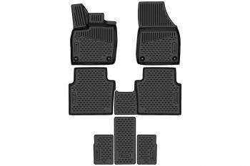 3 679 р. Коврики 3D в салон подходят для VOLKSWAGEN ID.6 (I) 2021 -, 6 мест, 7шт. (полиуретан)  Фольксваген Ид.6 Element element3da67270210k  с доставкой в г. Майкоп. Увеличить фотографию 1