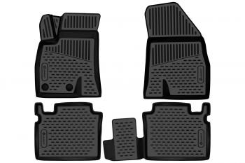 2 339 р. Коврики 3D в салон CHERY Arrizo 8 2022-, седан, 4шт. (полиуретан)  Черри Арризо 8 Element element3da70160210k  с доставкой в г. Майкоп. Увеличить фотографию 1
