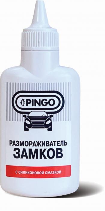 399 р. Размораживатель замков с силиконовой смазкой, флакон 60 мл. Pingo 75021-0  с доставкой в г. Майкоп. Увеличить фотографию 1