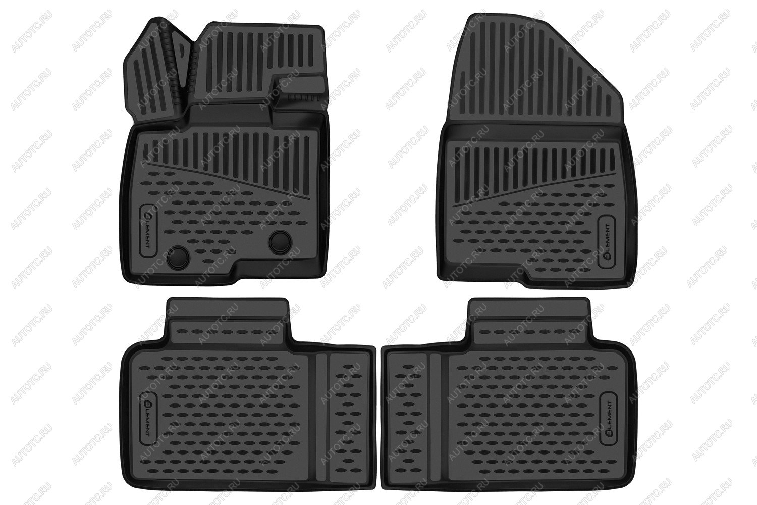 2 899 р. Коврики 3D в салон подходят для BAIC X55 2023 - 4шт. (полиуретан)  Х 55 Element element3da70891210k  с доставкой в г. Майкоп