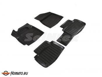 3 099 р. Комплект ковриков салона Seintex Сетка (к-т)  Changan CS55 Plus (2019-2025) (Черный)  с доставкой в г. Майкоп. Увеличить фотографию 2