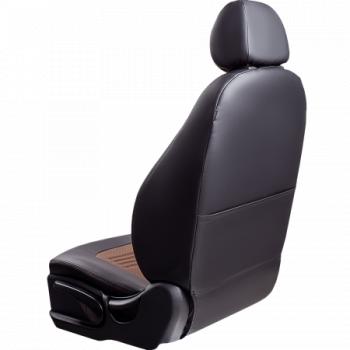 5 449 р. Комплект чехлов для сидений, (РЗСиС 60/40 3Г, Илана+Орегон ТУРИН Lord Autofashion  Peugeot 308  T7 (2007-2014) хэтчбек 5 дв. дорестайлинг, хэтчбэк 5 дв. рестайлинг (черный, вставка темно-коричневая+бежевая, строчка темно-коричневая)  с доставкой в г. Майкоп. Увеличить фотографию 6