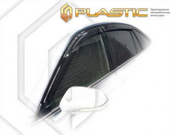 1 999 р. Дефлектора окон CA-Plastic Toyota Crown S220 (2017-2022) (серия Сlassic полупрозрачный, без хром. молдинга)  с доставкой в г. Майкоп. Увеличить фотографию 2