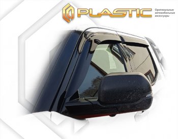 2 299 р. Дефлектора окон CA-Plastic Toyota Tundra XK70 (2021-2025) (серый Сlassic полупрозрачный)  с доставкой в г. Майкоп. Увеличить фотографию 2