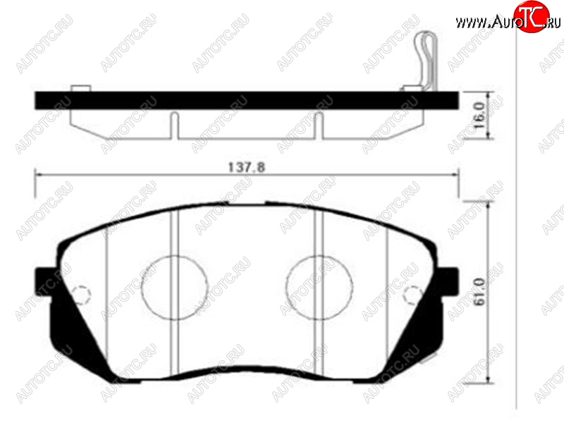 2 799 р. Колодки тормозные передние FR-FL SAT  Hyundai IX35 LM рестайлинг (2013-2018)  с доставкой в г. Майкоп