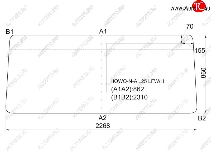 14 899 р. Стекло лобовое (Антенна) Howo Expo 04- XYG HOWO-N-A L25 LFW/H  с доставкой в г. Майкоп