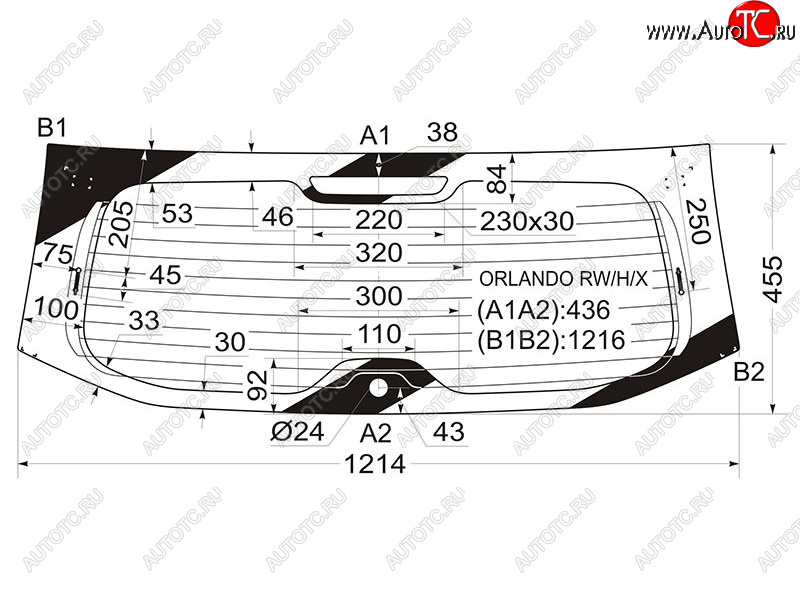 11 599 р. Стекло заднее (Цвет зеленый Обогрев) Chevrolet Orlando 11-15 XYG ORLANDO RW/H/X  с доставкой в г. Майкоп