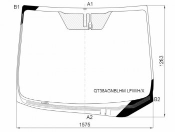 15 649 р. Стекло лобовое (Обогрев щеток Датчик дождя) Toyota Alphard (H30) 15-23 XYG QT38AGNBLHM LFW/H/X  с доставкой в г. Майкоп. Увеличить фотографию 1