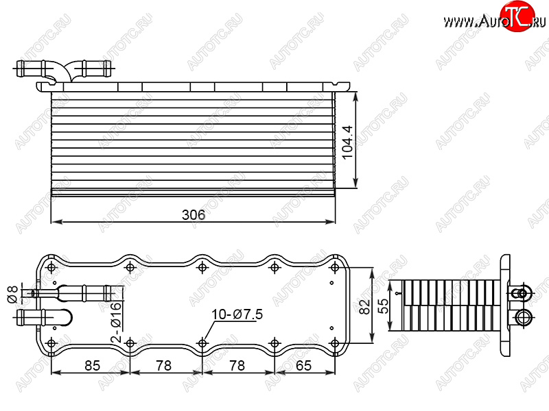 4 399 р. Интеркулер AUDI A1 12-18A3 13-A4 15-SKODA OCTAVIA 12-RAPID 15-VOLKSWAGEN POLO 16- SAT ST-211-0013  с доставкой в г. Майкоп
