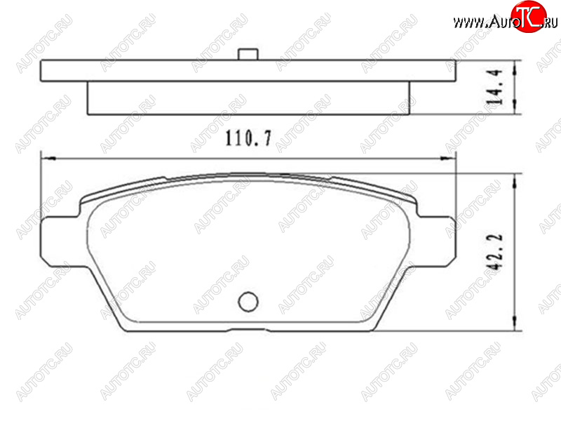 739 р. Колодки тормозные задние RH-LH SAT Mazda 6 GG седан рестайлинг (2005-2008)  с доставкой в г. Майкоп