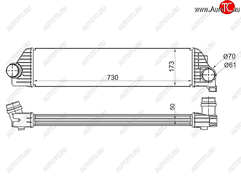 7 999 р. Интеркулер RENAULT MASTER OPEL MOVANONISSAN NV400 10- SAT ST-4420575  с доставкой в г. Майкоп